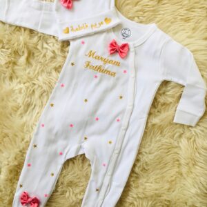 CUSTOM NAMED BABY FULL ROMPER